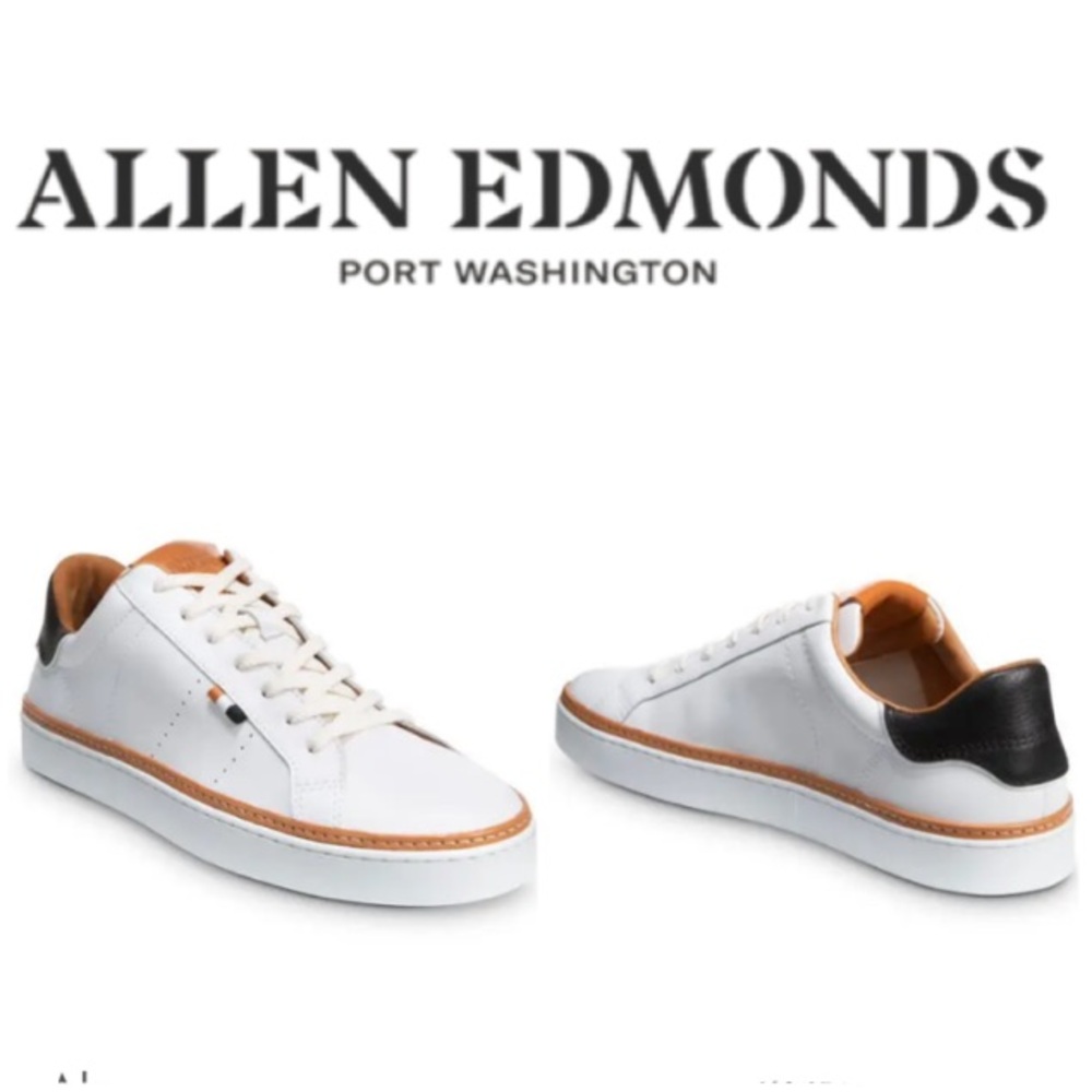 LIKE NEW!  Allen Edmonds Men’s Alpha Sneaker - White - Picture 14 of 14
